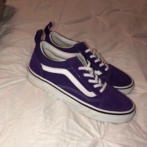 Purple Slip on Vans Old Skool
